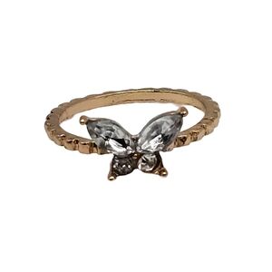 Elegant Gold Butterfly Ring